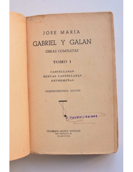 Gabriel y Galán. Obras completas