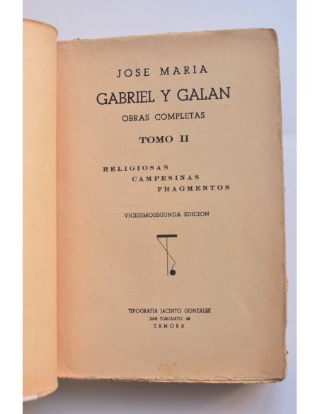 Gabriel y Galán. Obras completas