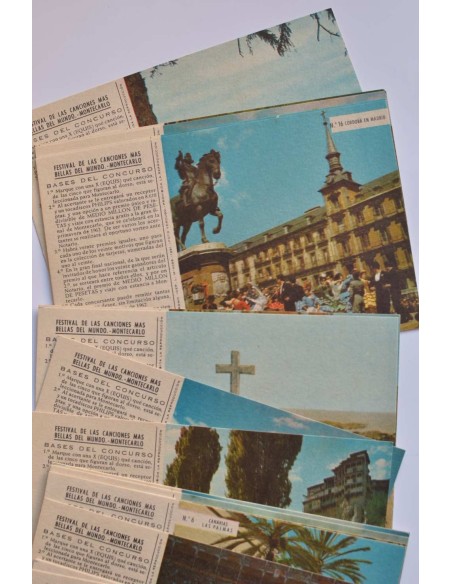 Festival de las canciones más bellas del mundo - Montecarlo - Postales