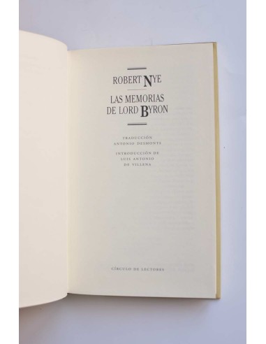 Las memorias de Lord Byron