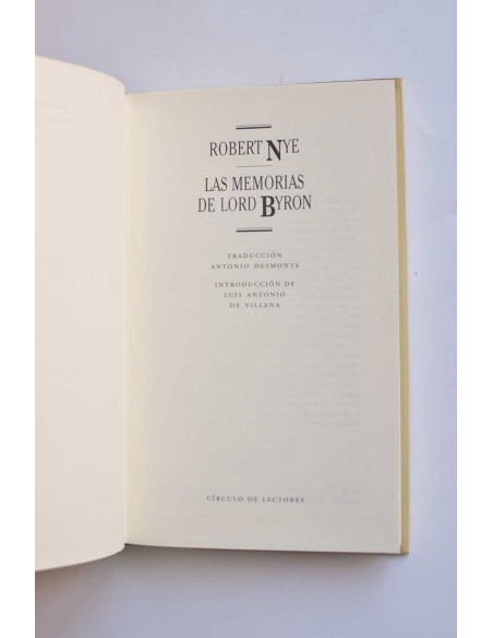 Las memorias de Lord Byron