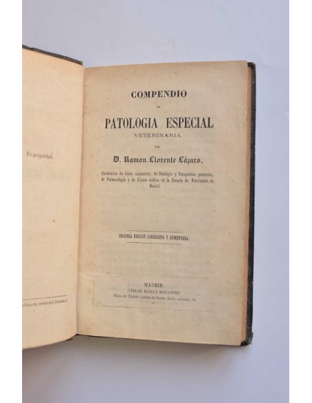Compendio de patología especial veterinaria