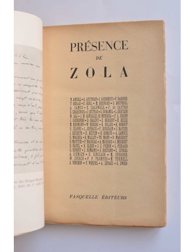 Présence de Zola