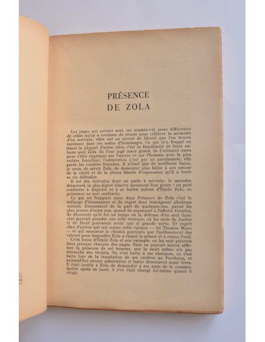 Présence de Zola