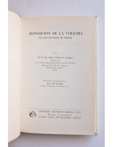 Reposición de la volemia en los estados de shock