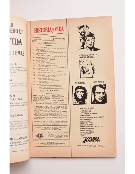 Historia y vida : revista mensual.  Nº 33 (diciembre 1970). La sublevación de Jaca