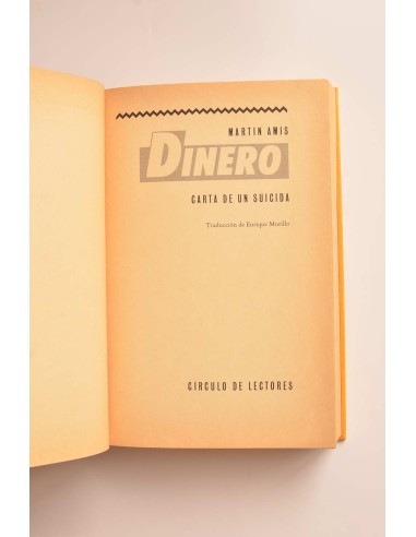 Dinero. Carta de un suicida