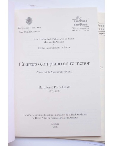 Cuarteto con piano en re menor (violín, viola,...