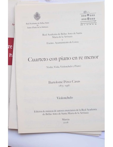 Cuarteto con piano en re menor (violín, viola,...