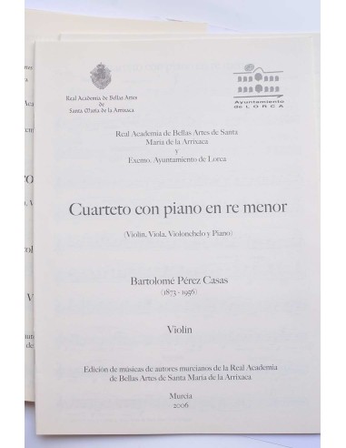 Cuarteto con piano en re menor (violín, viola,...