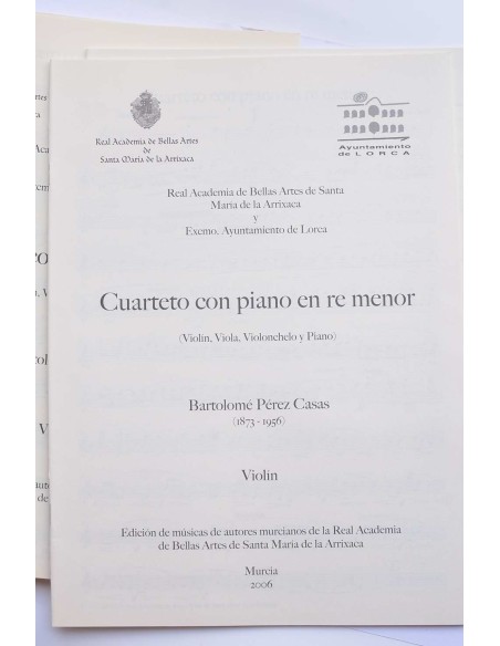 Cuarteto con piano en re menor (violín, viola, violonchelo y piano)