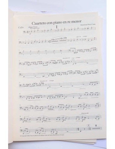 Cuarteto con piano en re menor (violín, viola,...
