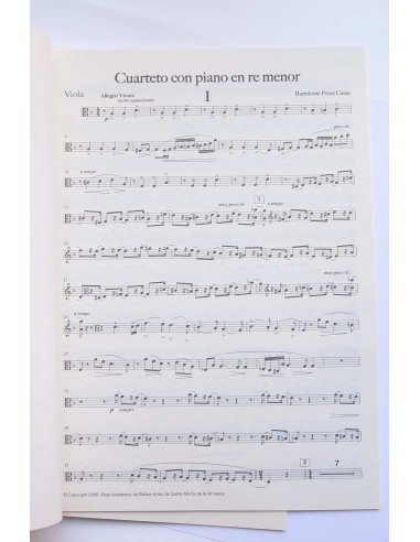 Cuarteto con piano en re menor (violín, viola,...