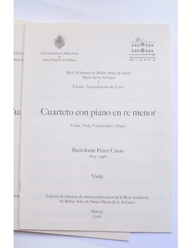 Cuarteto con piano en re menor (violín, viola,...