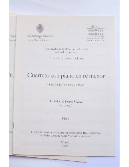 Cuarteto con piano en re menor (violín, viola, violonchelo y piano)