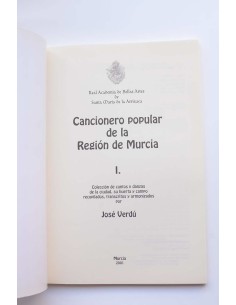 Cancionero popular de la Región de Murcia. Vol. I. 2