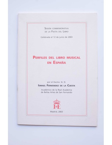 Perfiles del libro musical en España