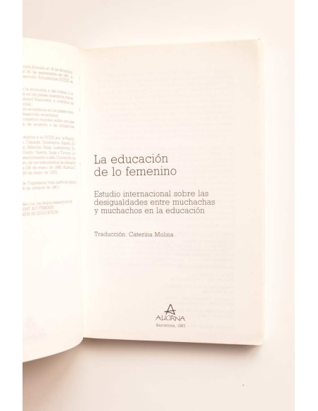 La educación de lo femenino