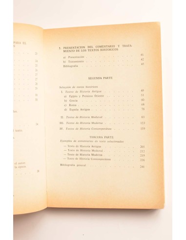 Comentario de textos históricos. Método,...