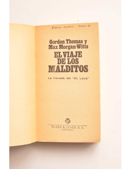 El viaje de los malditos : la travesía del St. Louis