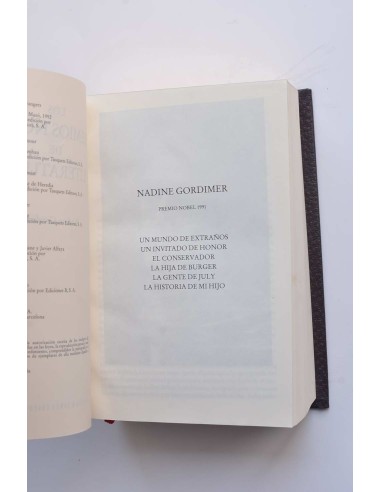 Nadine Gordimer. Obras
