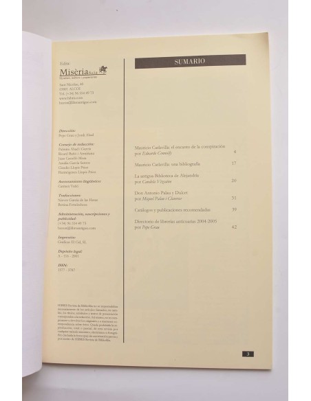 Hibris. Revista de Bibliofilia. Año IV. Nº 23 (septiembre - octubre 2014)