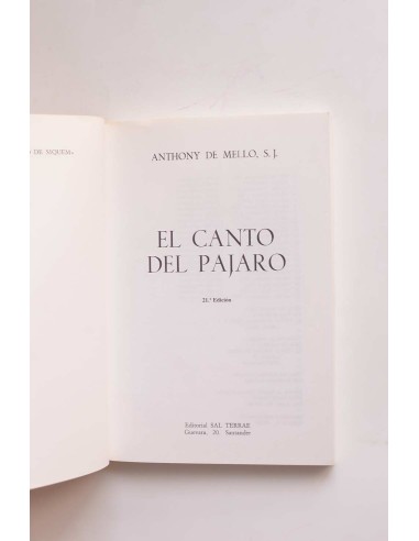 El canto del pájaro