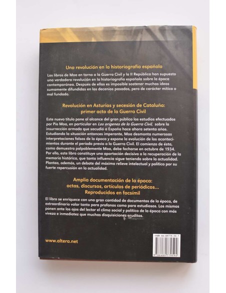 1934: comienza la Guerra Civil. El PSOE Y Esquerra emprenden la contienda