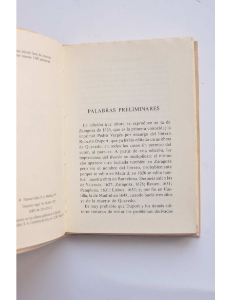 Historia de la vida del Buscón, llamado Don Pablos, exemplo de vagamundos y ejemplo de tacaños