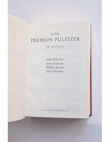 Los premio Pulitzer de novela. I.