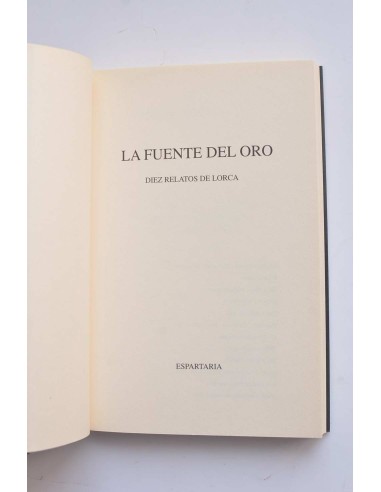 La fuente de oro. Diez relatos de Lorca