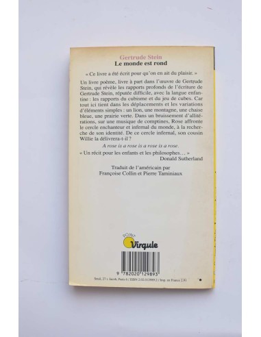 Le monde est rond suivi de Autobiographie de Rose