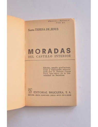 Moradas del castillo interior
