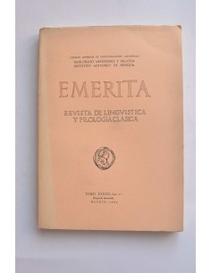 Emerita. Revista de lingüística y filología clásica. Tomo...