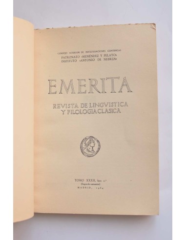 Emerita. Revista de lingüística y filología...