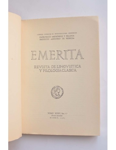 Emerita. Revista de lingüística y filología...