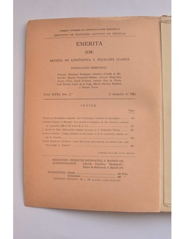 Emerita. Revista de lingüística y filología...