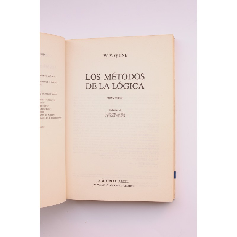 Los métodos de la lógica