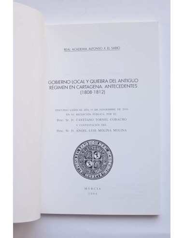 Gobierno local y quiebra del antiguo régimen en...