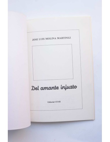 Del amante injusto