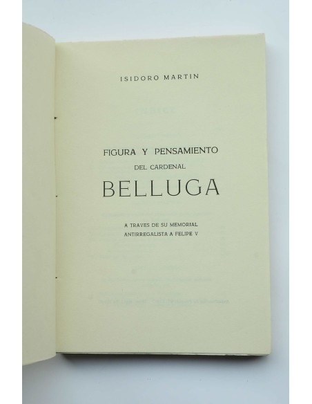 Figura y pensamiento del cardenal Belluga