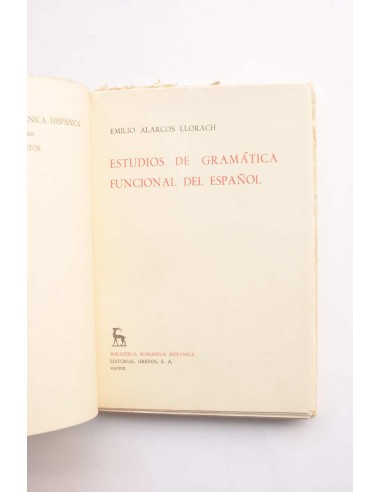 Estudios de gramática funcional del Español