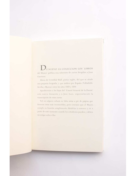 Cartas de Cristobal Hall a Juan Guerrero y tres pintores de Murcia