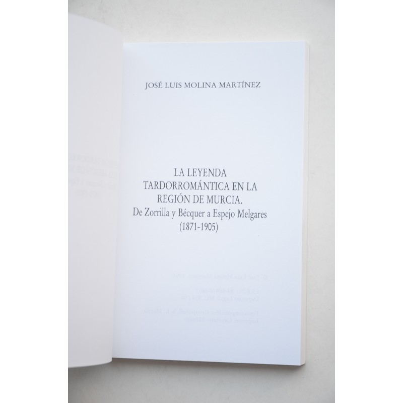 La leyenda tardorromántica en la Región de...