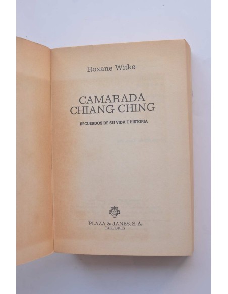 Camarada Chiang Ching. Viuda de Mao Tse-Tung
