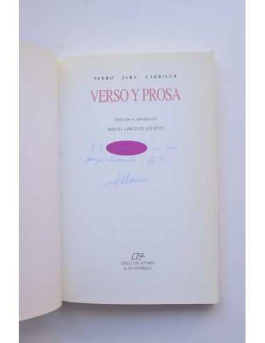Pedro Jara Carrillo. Verso y prosa
