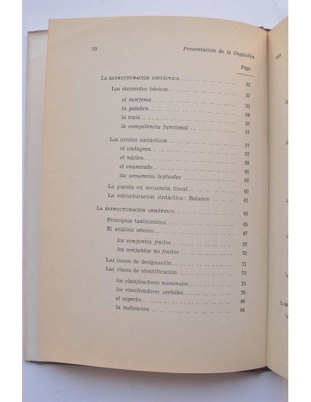 Presentación de la lingüística. Fundamentos de una teoría