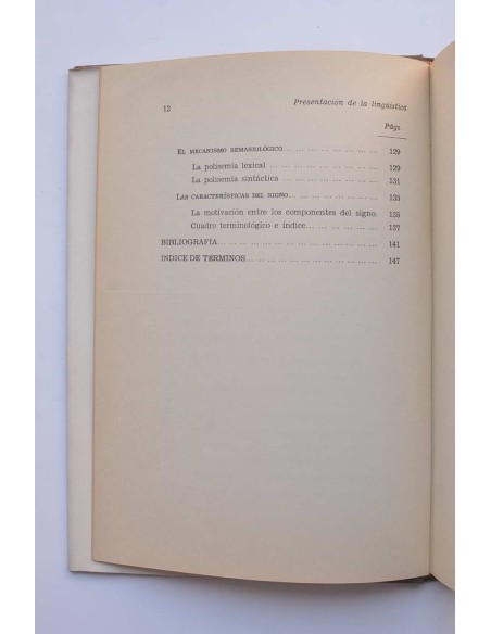 Presentación de la lingüística. Fundamentos de una teoría