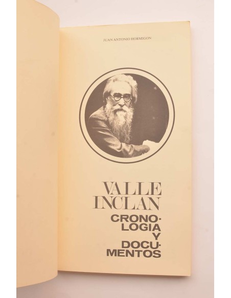 Valle Inclán. Cronología y documentos
