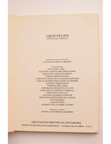León Felipe. Antología poética 1884 - 1984
